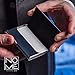 NOMĒ Slim Business Credit Card Holder - Minimalist Case Design - Magnetic Clasp - Black