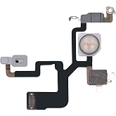 Risidamoy Flash Light Flex Cable Replacement for iPhone 12 Pro Max | Repair Flashlight Part with Pre-Installed Metal Bracket Holder 12Promax for A2342 A2410 A2412 A2411
