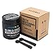 LiveCoco Activated Charcoal Teeth Whitening with Electric Brush Heads with Charcoal Fibre Bristles, Natural Teeth Whitening Using Coconut Shells, Food Grade, Natural, 80g=300 Uses