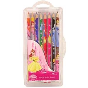 Amazon.com: Disney Princess Colored Pencils (8 Pack) - Childrens Colored Pencils: Toys & Games