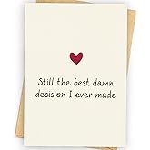 Happy Anniversary Card & Gifts for Him, Her, Husband, Wife, Women, Men, Boyfriend, Girlfriend, Couple | Valentine Day Gifts & Card | Wedding Anniversary