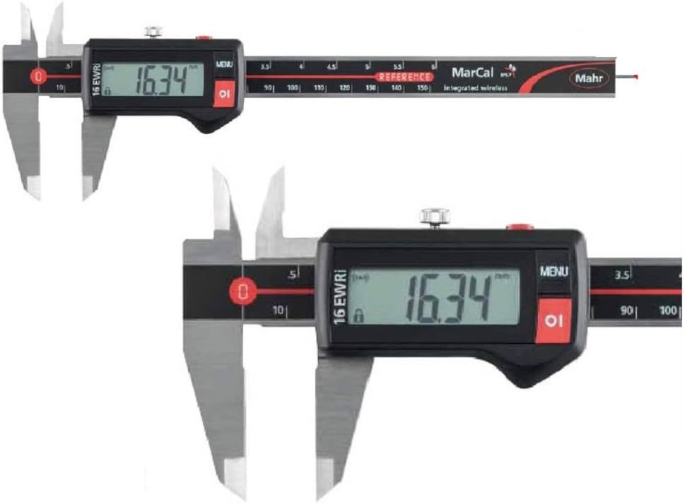 Digital Caliper IP67 MAHR 150 mm Marcal EWR 2015 4103302 with Rectangular Depth Gauge Data Output: No, Weight: 0.38