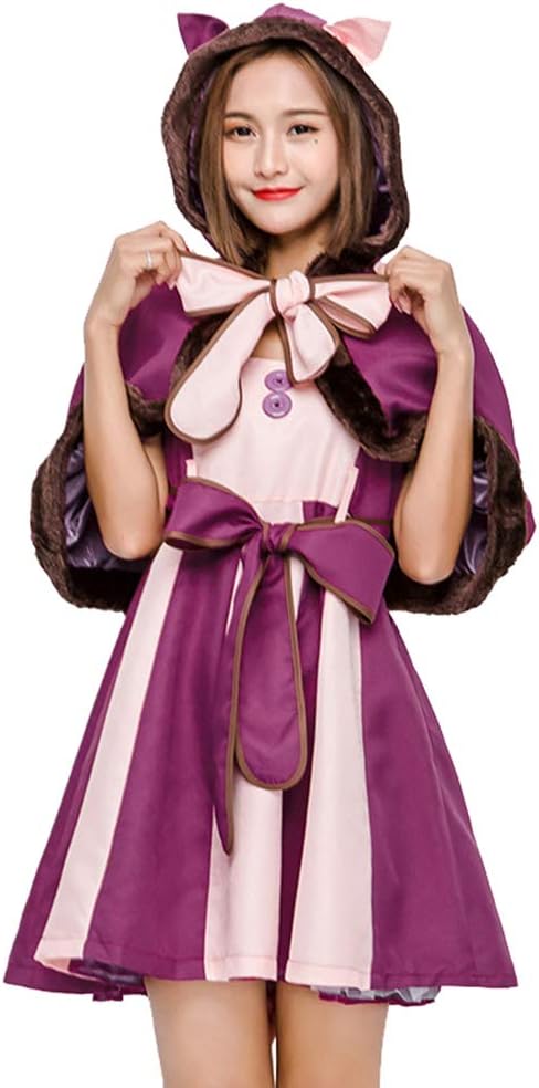 Flairstar Alice in Wonderland Cat Cosplay Costume Smile Cat Women Halloween Costume