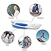 Silicone Gel Heel Cups, Heel That Pain Heel Seats Foot Orthotic Inserts - Heel Cups Cushions Insoles for Plantar Fasciitis, Heel Spurs & Heel Pain Foot Care (US Men's 10-13)