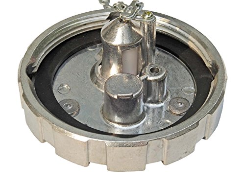 Road King Aluminum Non-Locking Vented Diesel Fuel Cap, 3 1/2" - Thumbnail 2