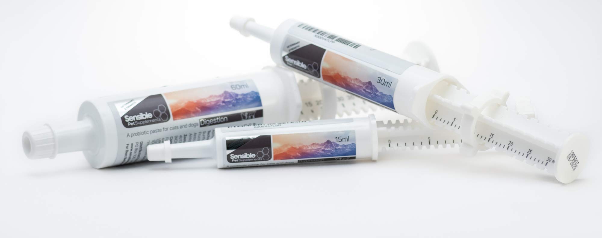 Sensible Pet Supplements 'Digestion' | Probiotic paste for dogs and cats. Supporting healthy gut function. | Contains probiotics, prebiotics and montmorillonite clay | (15ml)