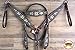 HILASON American Leather Horse Headstall Breast Collar Brown Aztecthumb 3