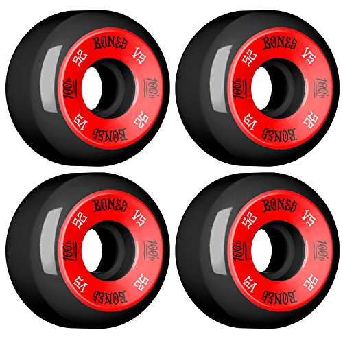 Bones Wheels 100'S #1 52x34 Black  