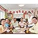 Tatuo Chinese New Year Garland Decorations Fu Good Luck Red Hanging Garland Party Banner for Chinese New Year Spring Festival Party Decorations