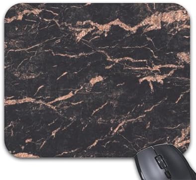 Mousepads Pink Rose Gold Black Glitter Marble Stone Mouse Mat