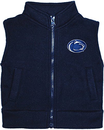 Penn State University Nittany Lions Baby and Toddler Polar Fleece Vest Navy