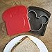 Disney Mickey Mouse Sandwich Crust and Cookie Cutter with Plastic Storage Container - Great for Lunches, Snacks and Baking