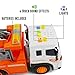 Gizmovine Toy Truck Heavy Duty Wrecker Tow Truck Police Construction Toys for Boys with Friction Power (with Double Hooks)