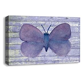 Canvas Wall Art Colorful Butterfly Painting Artwork...