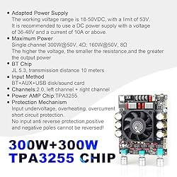 ZK-3002T 300W+300W Bluetooth Digital Amplifier