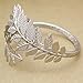 RechicGu Silver Tone Greek Roman Laurel Christmas Tree Leaf Bracelet Armband Upper Arm Cuff Armlet Festival Bridal