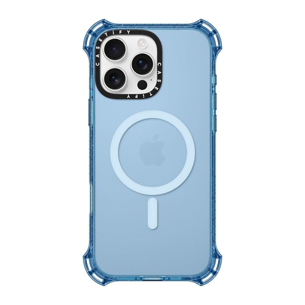 CASETiFY Bounce iPhone 16 Pro Max Case [Shockproof / 21.3ft. 6X Military Grade Drop Protection/Compatible with Magsafe] - Baby Blue