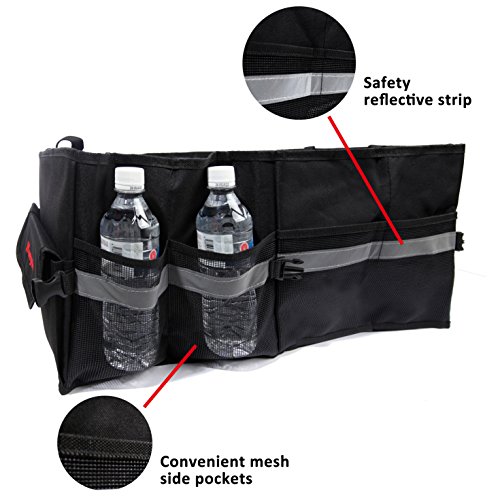 Wawacycles Car Trunk Organizer | Heavy Duty Collapsible/Foldable Car Organizer for Groceries, Tools & More| Ideal for Cars, Trucks, SUVs - Thumbnail 4