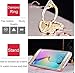 Houshine Premium Electroplate Bumper Soft TPU Clear Back Cover Case + Bling Love Heart Ring Stand for LG K7, K8, Tribute 5, K8 V, K8V, Escape 3, Phoenix 2, Rose Gold Clear +Stand