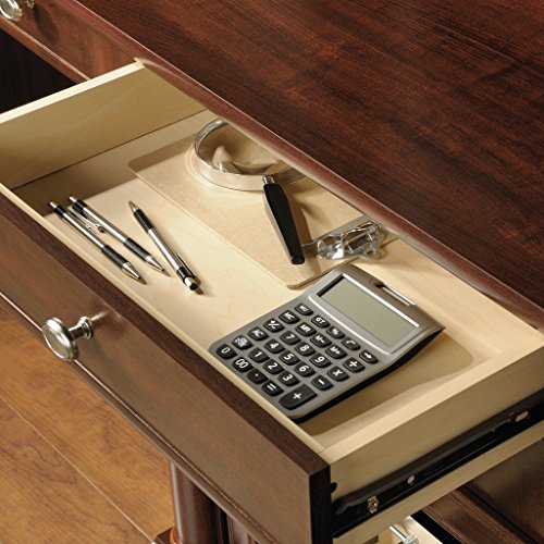 Sauder Palladia Computer Desk and Hutch, Select Cherry finish Pricepulse