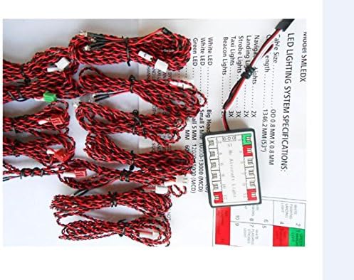 Flash RC LED Light Kit for RC Helicopter Airplane Aeroplanes Aircraft Plane Realistic 8 LED Lighting System