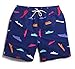 Mens Ships Printed Swim Trunks Polyester Quick Dry Beach Shorts Colorful Size Medium