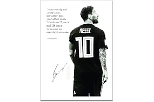 Lionel Messi Football Posters Motivational Poster for Boys Bedroom Wall Canvas Inspirational Wall Art