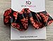Sportybella Basketball Hair Tie, Orange, Premium Velvet, No Crease, Hair Accessories for Basketball Players and Fans, Great Gift