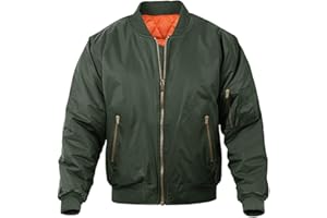 MAGNIVIT Men's Bomber Jacket Casual Fall Winter Military Jacket and Coats Outwear