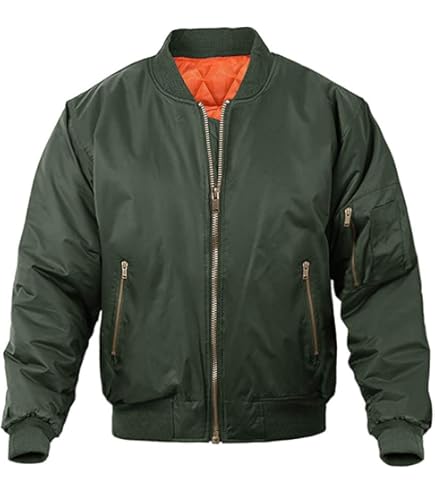 Amazon.com: Wilda Men's Black Bomber Cowhide Leather Jacket