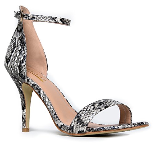 Womenâ€™s Ankle Strap High Heels | Dress Wedding Party Heeled Sandals | Elegant Formal Comfortable & Strappy Basic Pump Low Heel