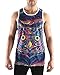 INTO THE AM Hoot Men's Sleeveless Tank Top Shirt (Large)