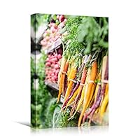 Canvas Wall Art Vegetables Farmhouse/Country Food Fun Kitchen Multicolor Photography Spices - 12x18 inches