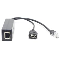 DSLRKIT Répartiteur PoE Actif 2.5G Gigabit 5V 4A USB - IEEE 802.3at/af 1000Mbps