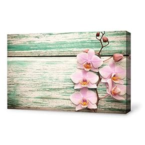 Canvas Wall Art for Living Room,Bedroom Home Artwork Paintings Orchid SPA Backgrounds Ready to Hang - 12x18 inches