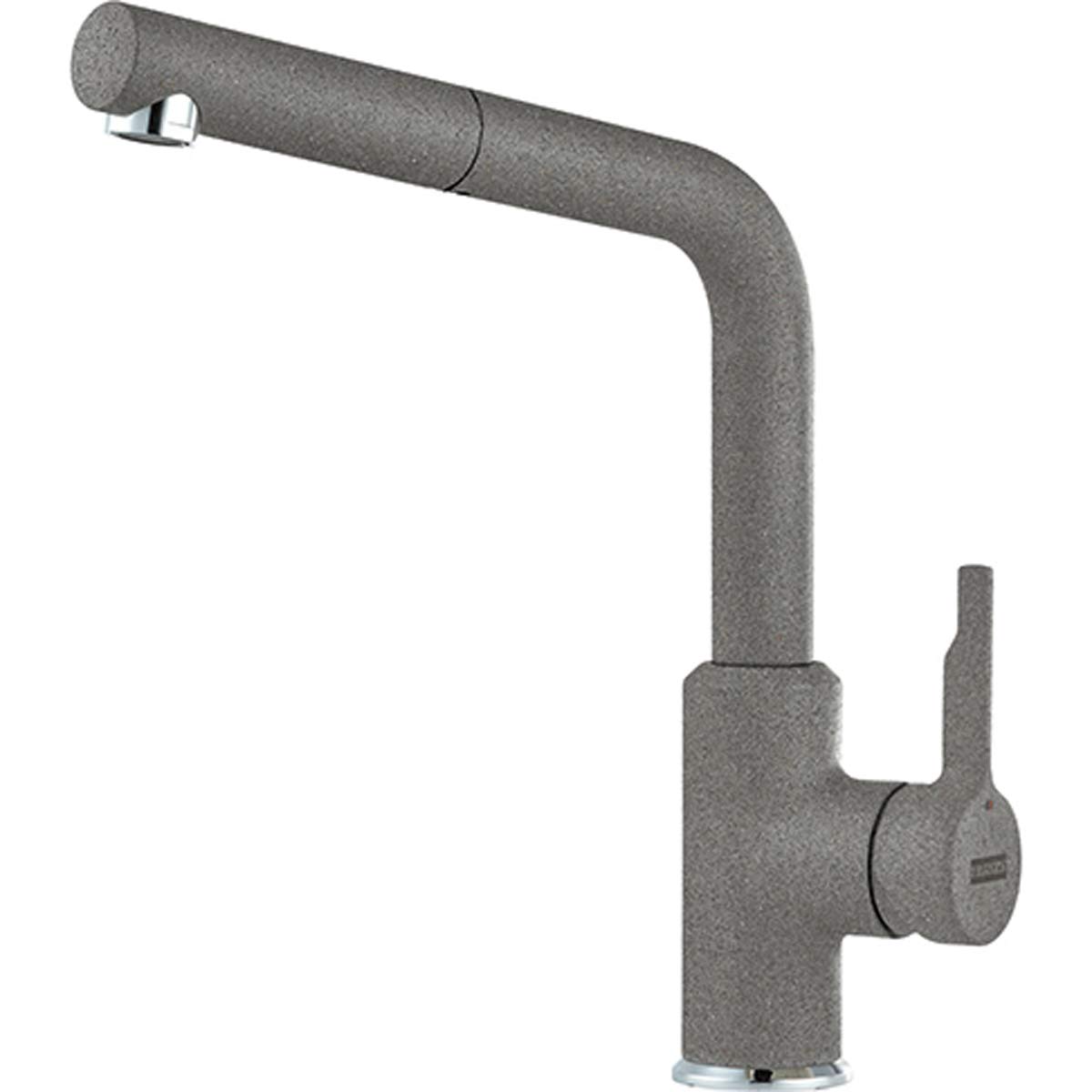 Kitchen Sink tap Made of Granite (Fragranite) with a Pull-Out spout from Franke Urban - Stone Grey - 115.0595.089
