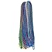 96-Piece Mardi Gras Bulk Bead Set Outfit Costume Wear, Games, Decoration, Party Favors - Red, Green, Yellow, Blue, Purple More