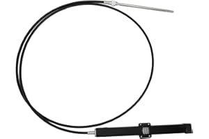 FQRANBO 12FT 14FT 15FT 18FT 19FT Mechanical Rack & Pinion Steering Cable SSC134XX, Back Mount Rack Single Cable Compatible with Seastar SH5210P, SH5230P, SB39526P, SB39544P, SS14115 SS15115