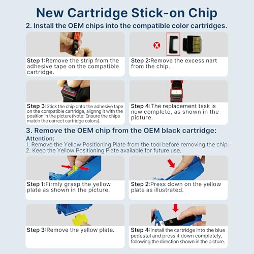 Washope 924e 924XL with Chip Replacement Ink Cartridges for HP 924 924e 924XL Compatible Cartridges for HP OfficeJet Pro 8122e 8120e 8132e 8128 8120 8132 8133 8134 8135 8125e 8138e (Pack of 4)