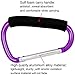 Shells Magic Purple Color Extra-large D-Shape Super-handy Snap Hook Hanger Bags Holder Carrier Mommy Hook Carry Handle With Soft Foam Grip (Purple)