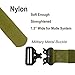 IWIVI 1.5 Inch Tactical Duty Belt Nylon Military Style Belt with Quick-Release Metal Buckle for EDC Molle Equipment (Coyote Brown)