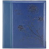 Artmag Photo Picutre Album 4x6 Photos, Extra Large Capacity Leather Cover Wedding Family Photo Albums Holds 500 Horizontal and Vertical 4x6 Photos with White Pages(Blue)
