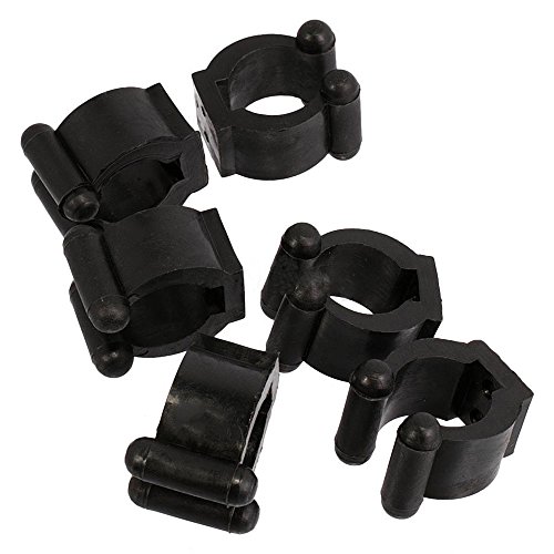 Gimiton 18pcs Billiards Snooker Cue Locating Clip Holder Pool Cue Racks Set (18)