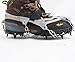 Lixada 1 Pair 12 Teeth Claws Crampons Non-slip Shoes Cover Stainless Steel Chain Outdoor Ski Ice Snow Hiking Climbing Grey