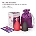 Bodybay Menstrual Cups - Set of 2 Cups with FDA Registered - Comfortable and Soft Feminine Alternative Protection to Tampons and Cloth Sanitary Napkins - Leak Free Guaranteed - Red and Black (large)