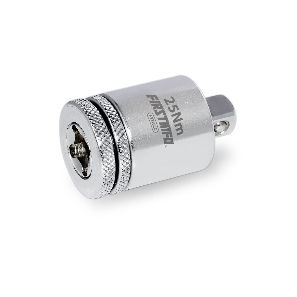 FIRSTINFO F3216CC 3/8" Drive 25Nm Engine Oil Filter Cap Wrench Torque Limited Adapter, Turn Traditional Ratchet Wrench to 25Nm Torque Limited Wrench