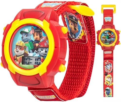 Accutime PAW4275 Paw Patrol Children's Smartwatch With Selfie Camera, Photo & Video, Stopwatch, 6 Games, 3 Backgrounds, 10 Dials, Voice Recorder, Fitness Tracker Watch, Alarm Clock, Red, Peppa Pig, 40