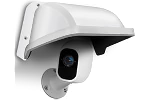 OHWOAI Universal Sun Rain Cover Shield, Backup Camera Rain Shield, Surveillance Camera Cover, Outdoor Security Camera Cover, Weatherproof Camera Shield, White Video Camera Cover