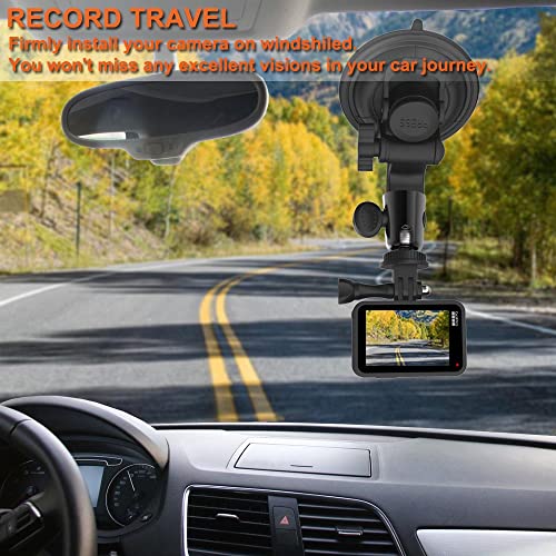 Camera Mount Car Windshield Dashboard Holder for GoPro, EXSHOW Car Dash