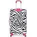 Rockland Safari Hardside Spinner Wheel Luggage, PINKZEBRA, 3-Piece Set (20/24/28)